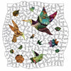 Animal Jigsaw Puzzle > Wooden Jigsaw Puzzle > Jigsaw Puzzle Vibrant Blossom Hummingbird - Jigsaw Puzzle