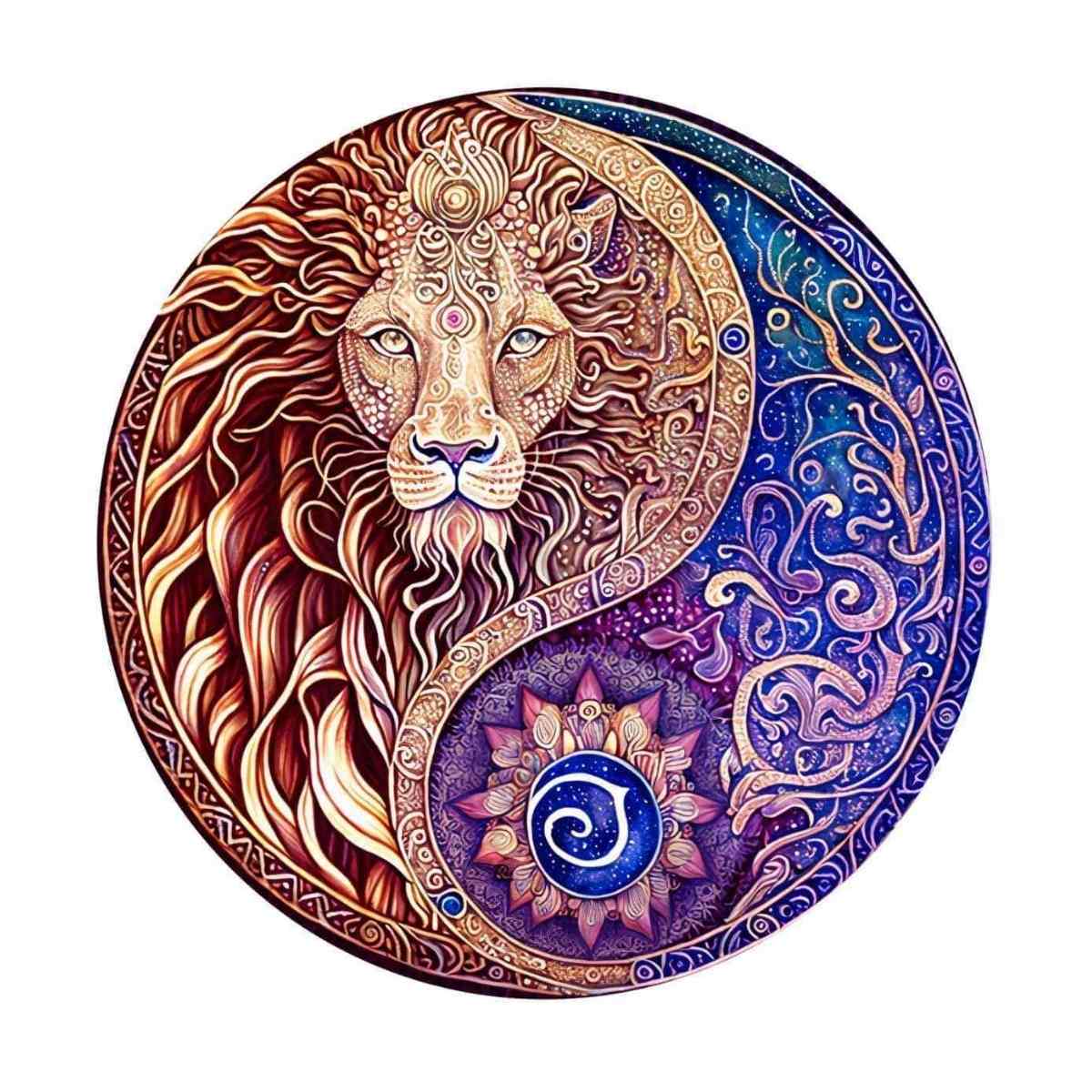 ライオン陰陽-ジグソーパズル