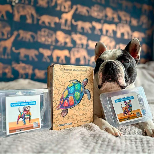 犬 - 木製ジグソーパズル – Crafthub Japan
