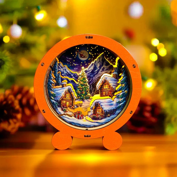 クリスマスビレッジ - 3Dパズルナイトランプ – Crafthub Japan