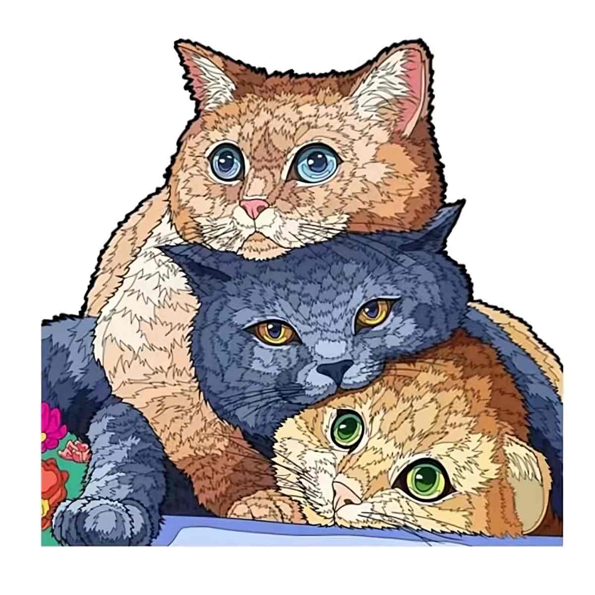 三匹の子猫 - ジグソーパズル