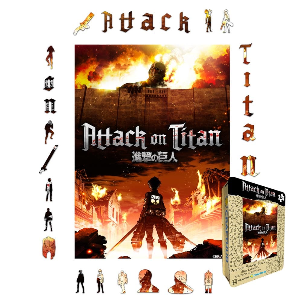 Animal Jigsaw Puzzle > Wooden Jigsaw Puzzle > Jigsaw Puzzle Attack on Titan - Wooden Jigsaw Puzzle