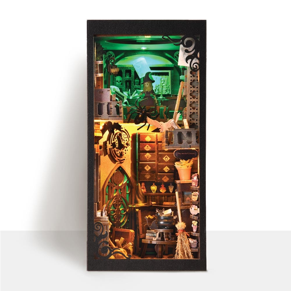 3D Wooden Puzzles 391 Pieces | 9.1"x7.1"x4.3" The Little Alchemist’s Haven - DIY Book Nook Kit