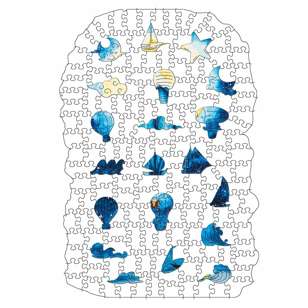 ムーンライトボヤージュ - 木製ジグソーパズル