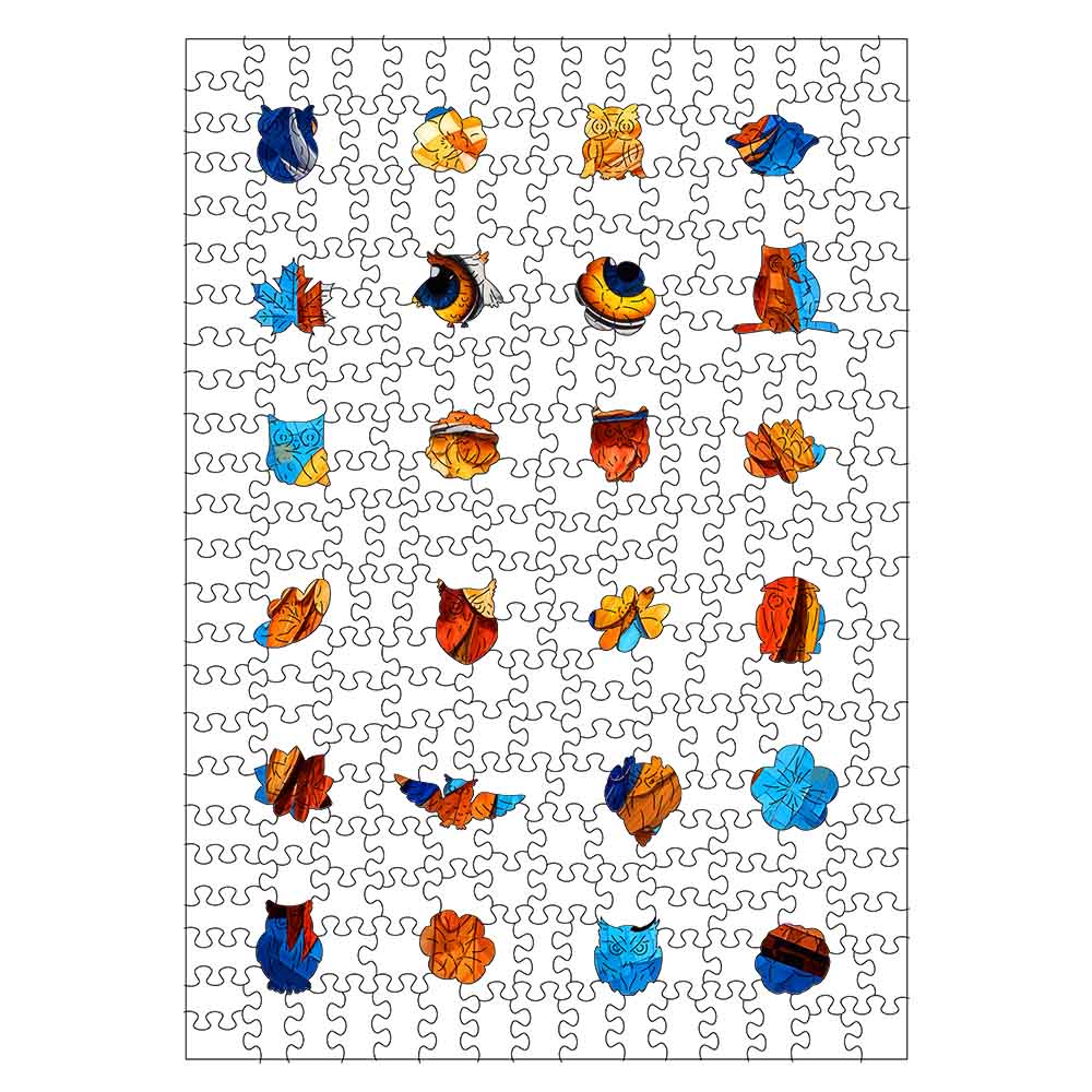 ラディアントオウル - 木製ジグソーパズル