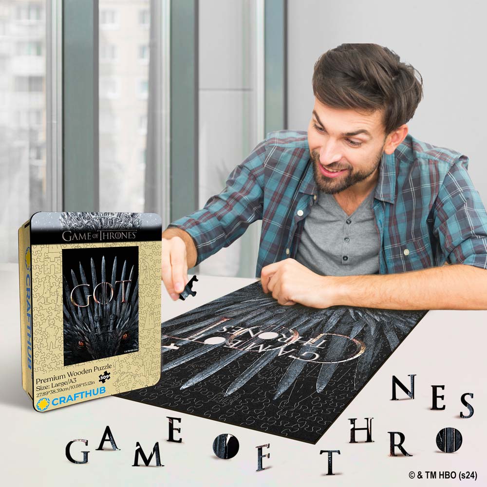 Animal Jigsaw Puzzle > Wooden Jigsaw Puzzle > Jigsaw Puzzle The Iron Throne - Wooden Jigsaw Puzzle