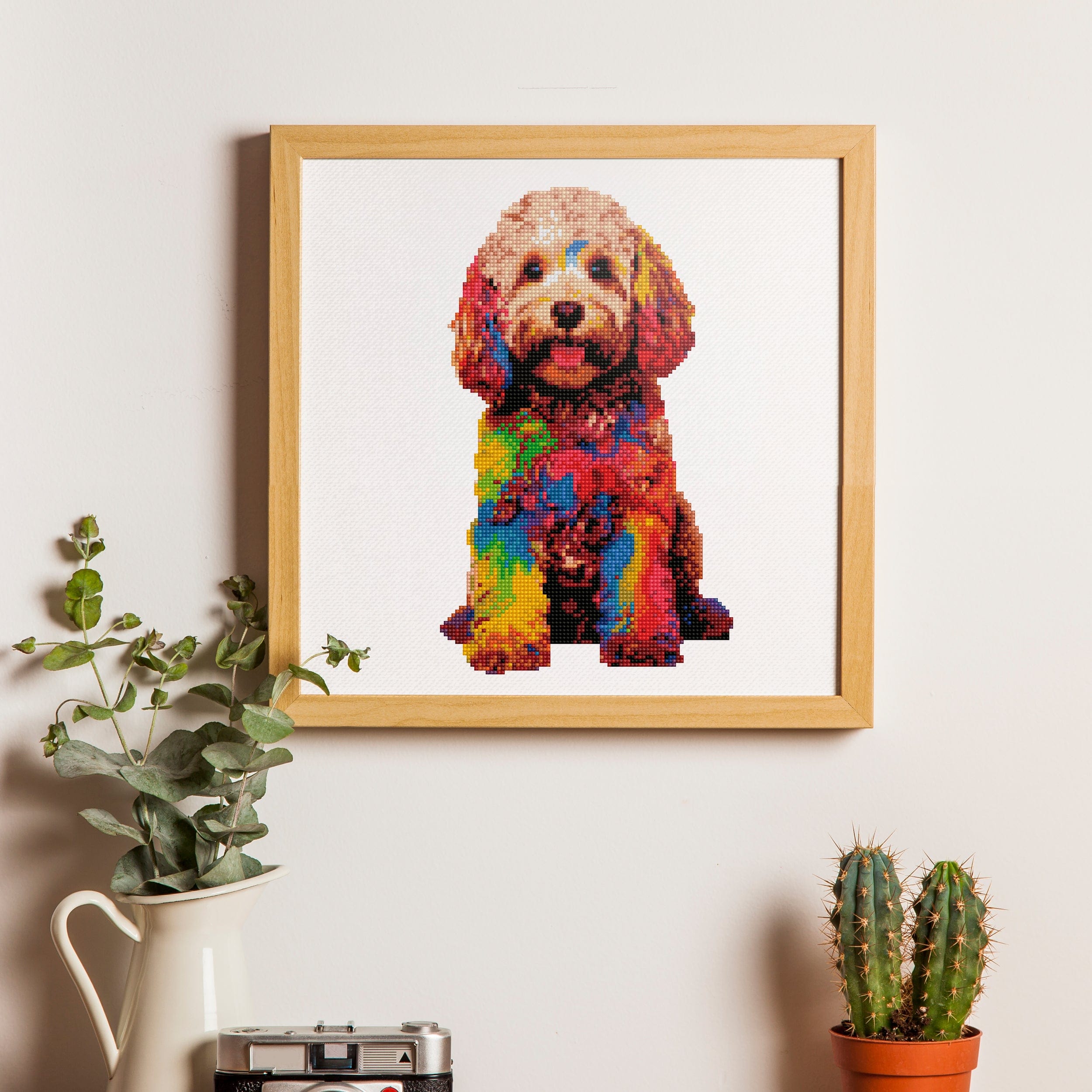 15.7"x15.7" / 40cm x 40cm Cockapoo Dog - Diamond Painting Kit