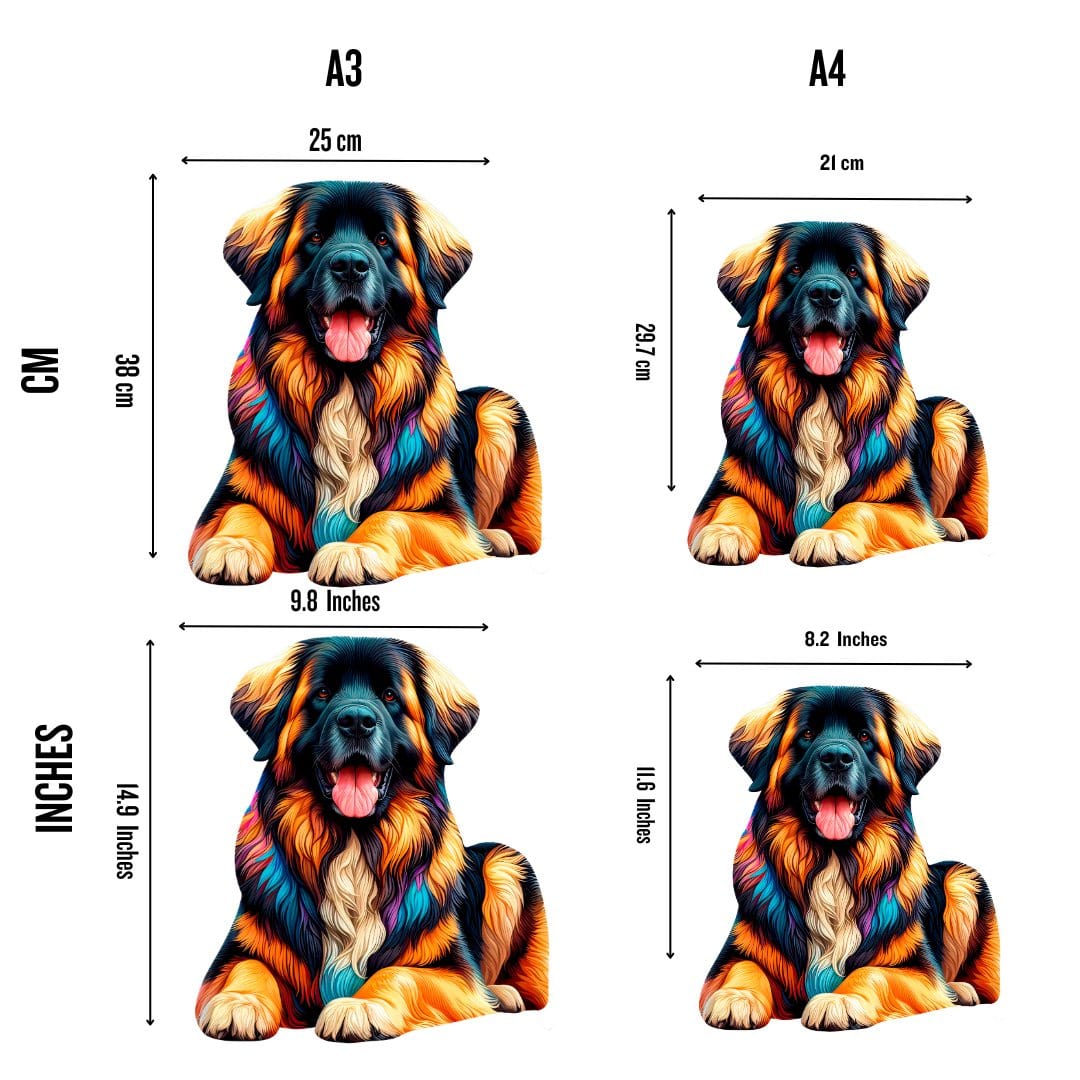 Animal Jigsaw Puzzle > Wooden Jigsaw Puzzle > Jigsaw Puzzle Leonberger Dog - Jigsaw Puzzle