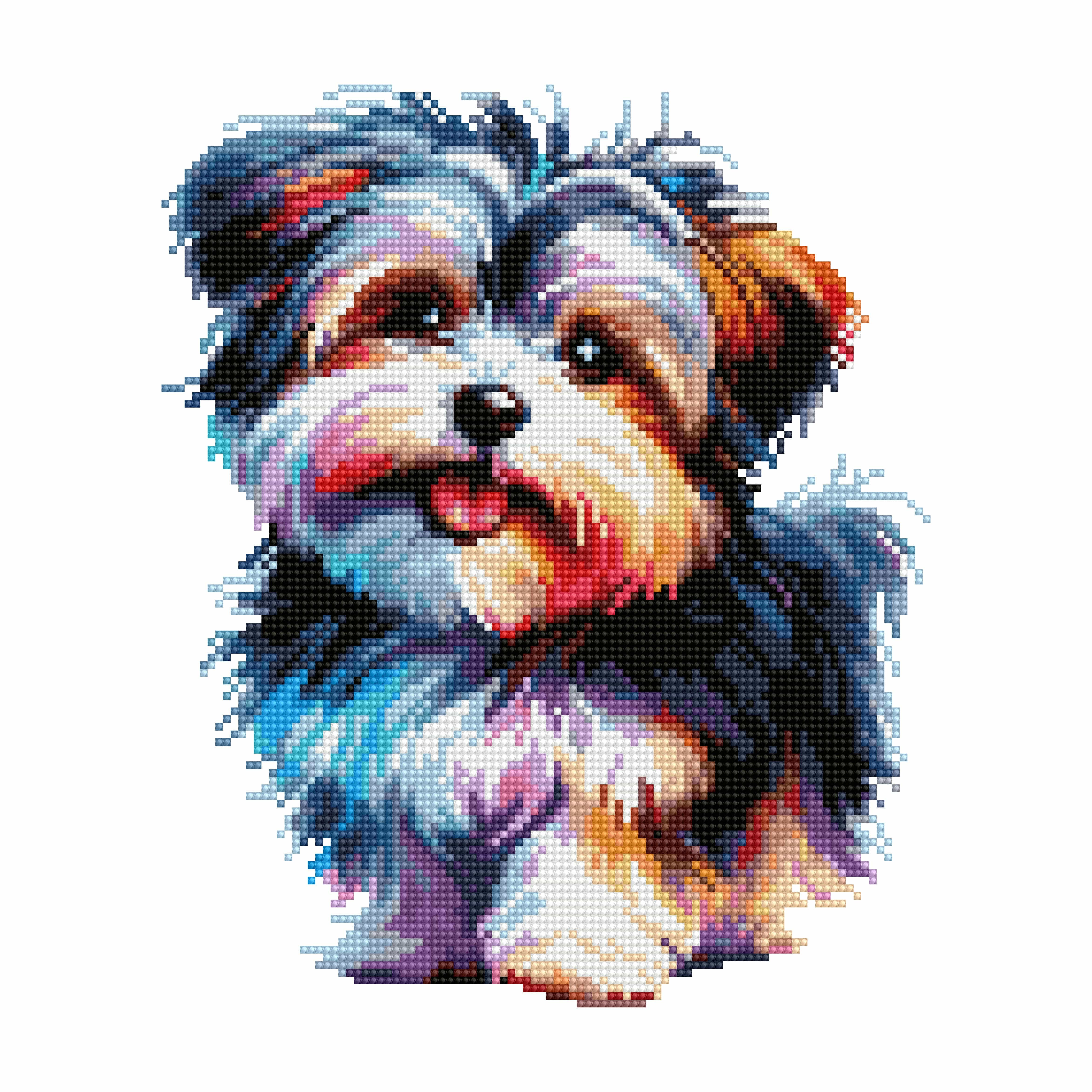 40x40cm Morkie Dog - Diamond Painting Kit