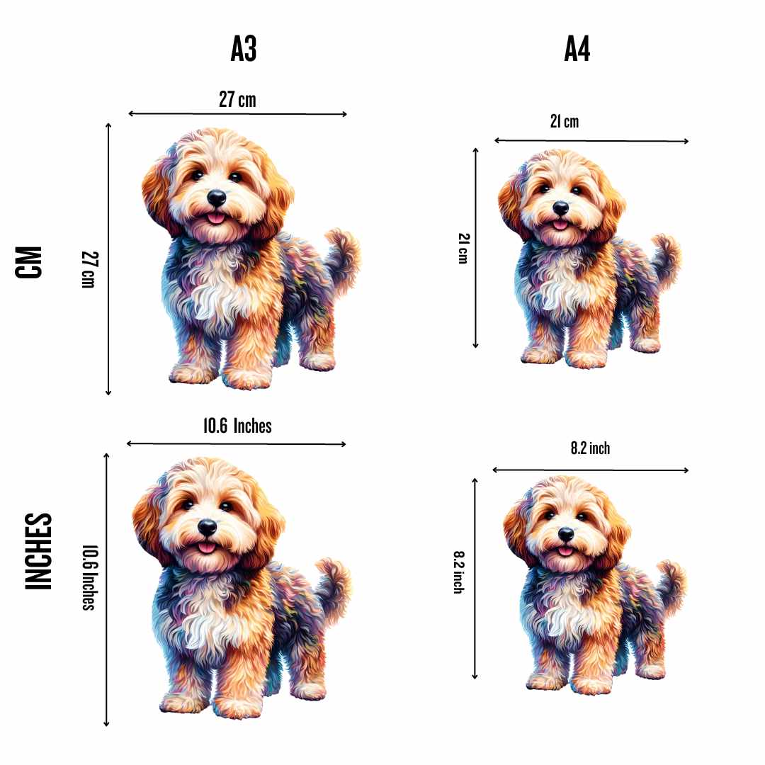 Animal Jigsaw Puzzle > Wooden Jigsaw Puzzle > Jigsaw Puzzle Cavoodle Dog - Jigsaw Puzzle