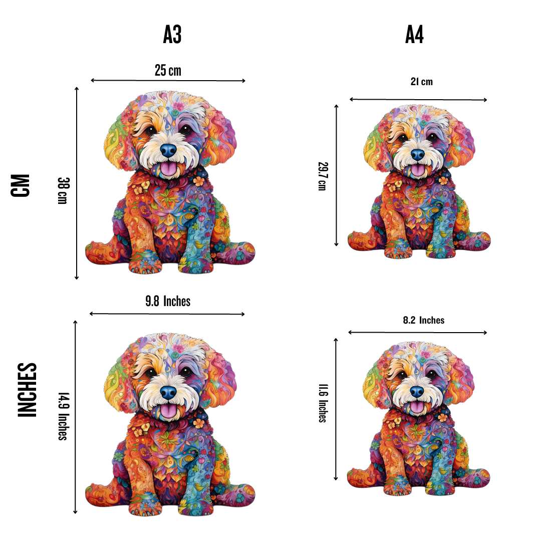 Animal Jigsaw Puzzle > Wooden Jigsaw Puzzle > Jigsaw Puzzle Bichon Dog - Jigsaw Puzzle