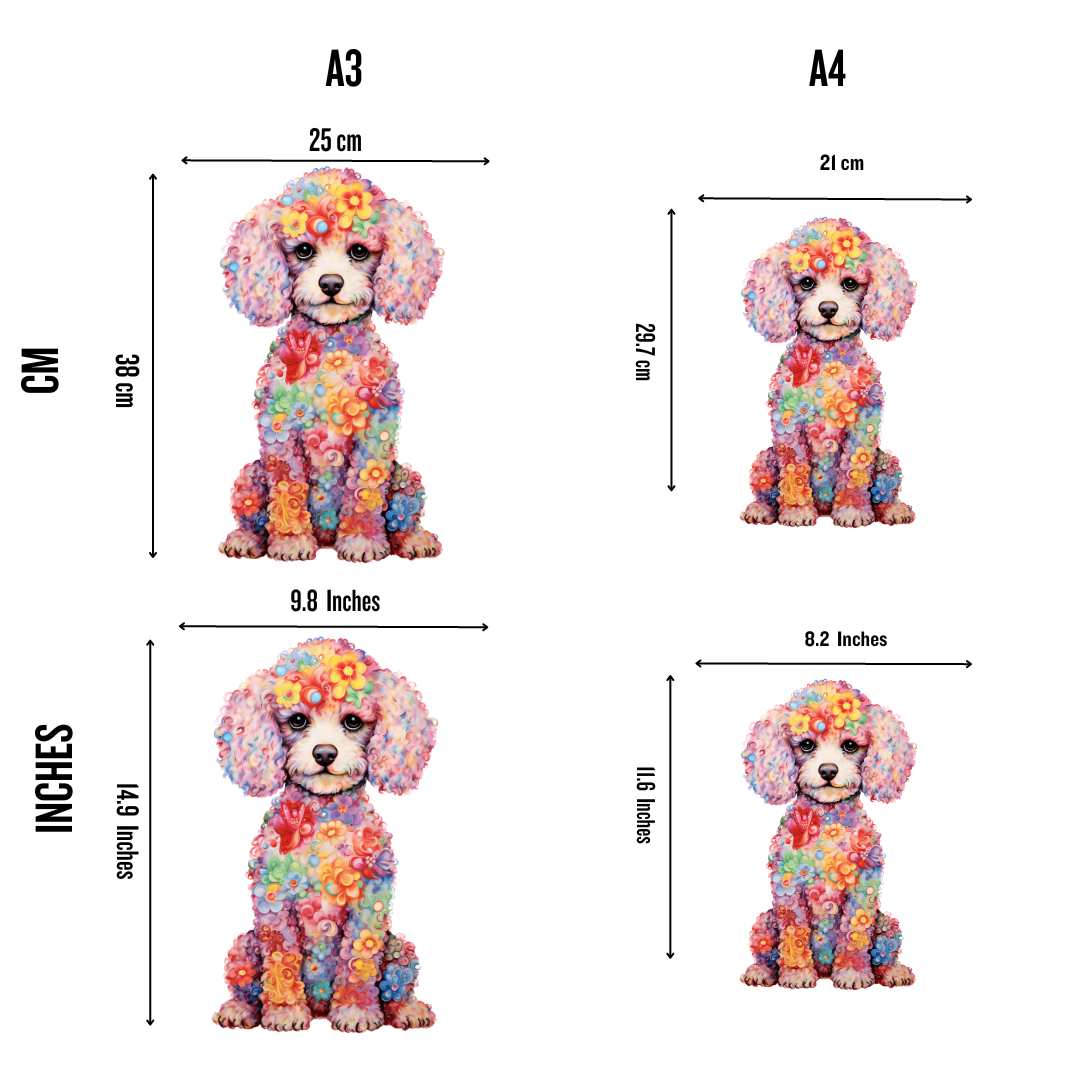 Animal Jigsaw Puzzle > Wooden Jigsaw Puzzle > Jigsaw Puzzle Poodle Dog - Jigsaw Puzzle