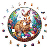 Animal Jigsaw Puzzle > Wooden Jigsaw Puzzle > Jigsaw Puzzle Easter Bunny - Wooden Jigsaw Puzzle
