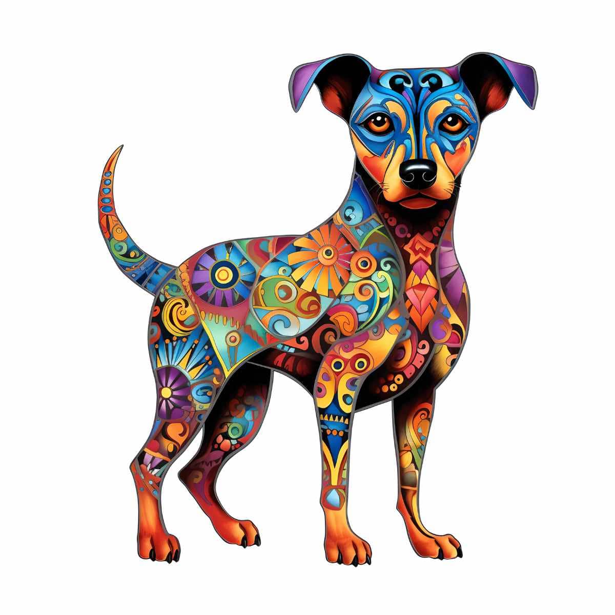 Animal Jigsaw Puzzle > Wooden Jigsaw Puzzle > Jigsaw Puzzle A4 Pinscher Dog - Jigsaw Puzzle